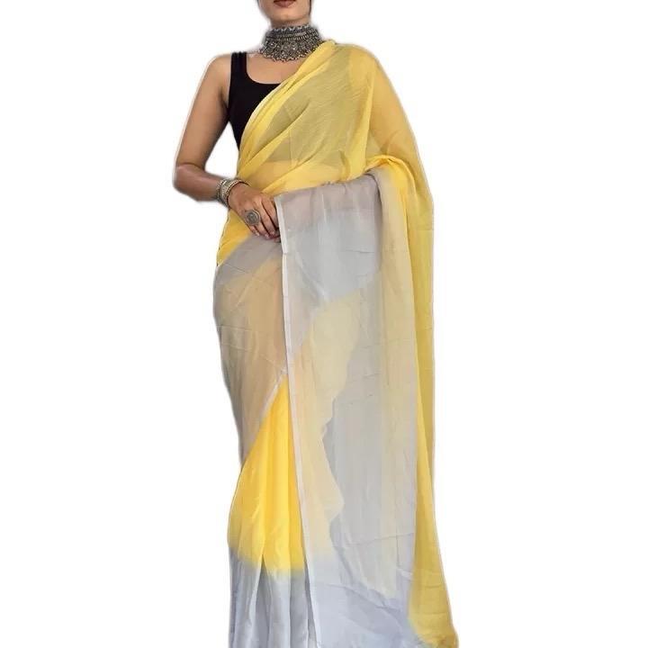 Ready to Wear Saree with Unstitched Blouse Fabric - Pre-Pleated Design for Versatile Styling