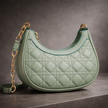 Zoya - Quilted PU Leather Shoulder Bag – Gold Chain Handle & Topstitching