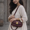 Manya - Shoulder Bag with Bronze Gold Detailing