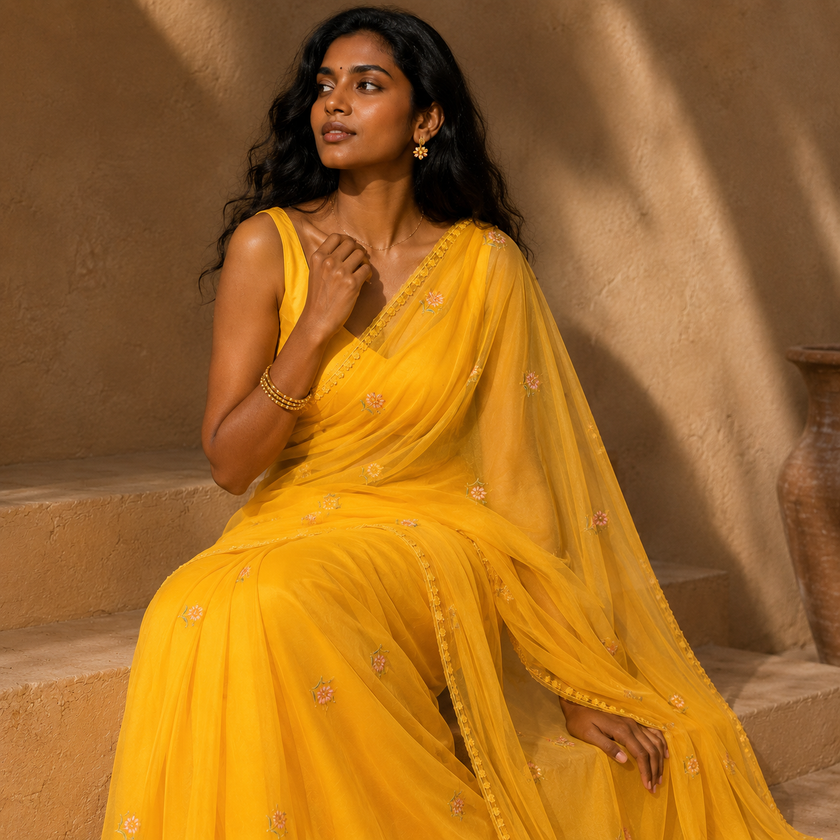 Aadya - Chiffon Saree