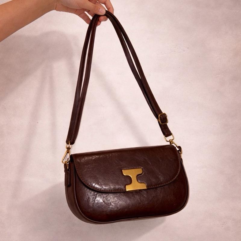 Manya - Shoulder Bag with Bronze Gold Detailing
