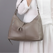 Vanya - Pure Cowhide Leather Bag with Strap and Zipper Detailing - Cowhide Leather