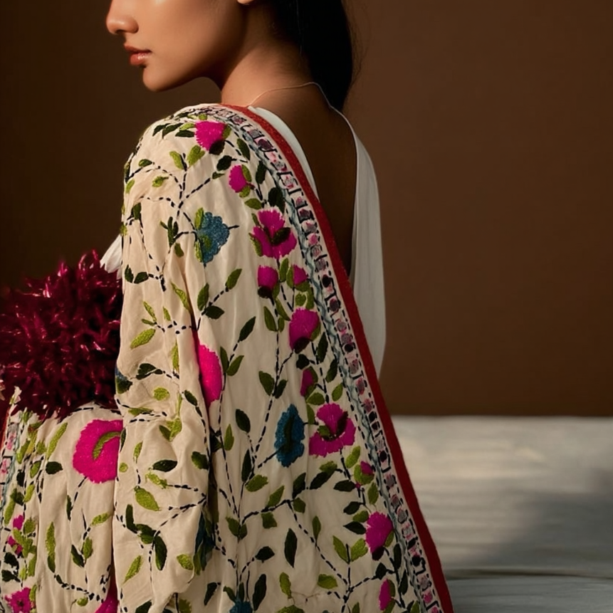 Georgette Phulkari Dupatta