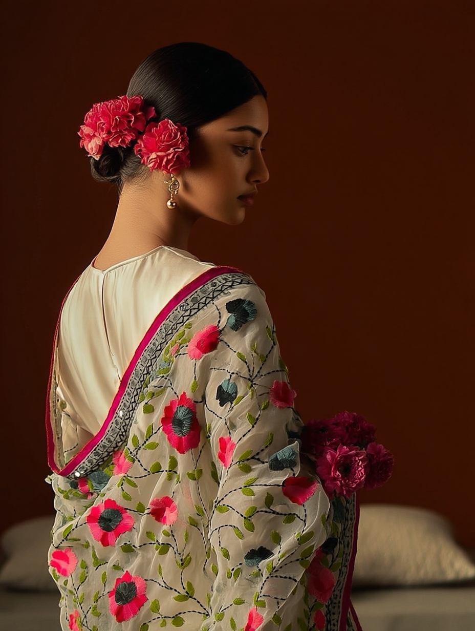 Phulkari Dupatta - Handmade Georgette