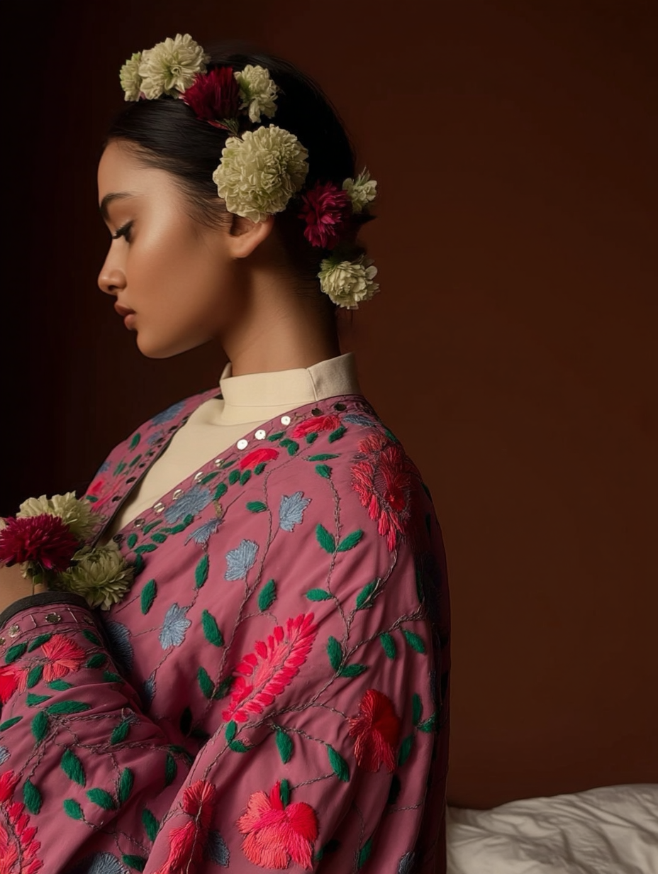 Phulkari Dupatta - Handmade Georgette