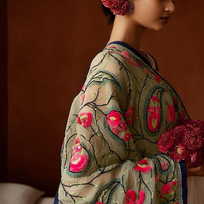 Georgette Phulkari Dupatta