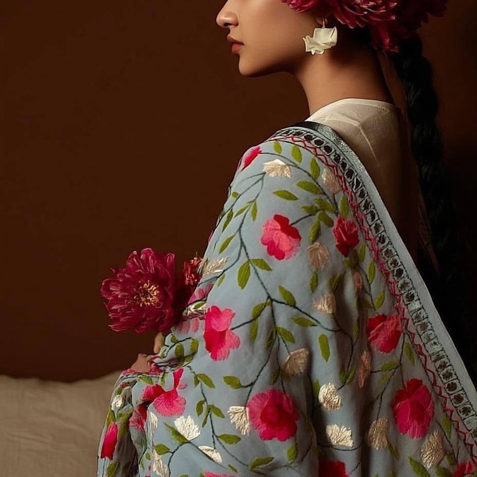 Georgette Phulkari Dupatta