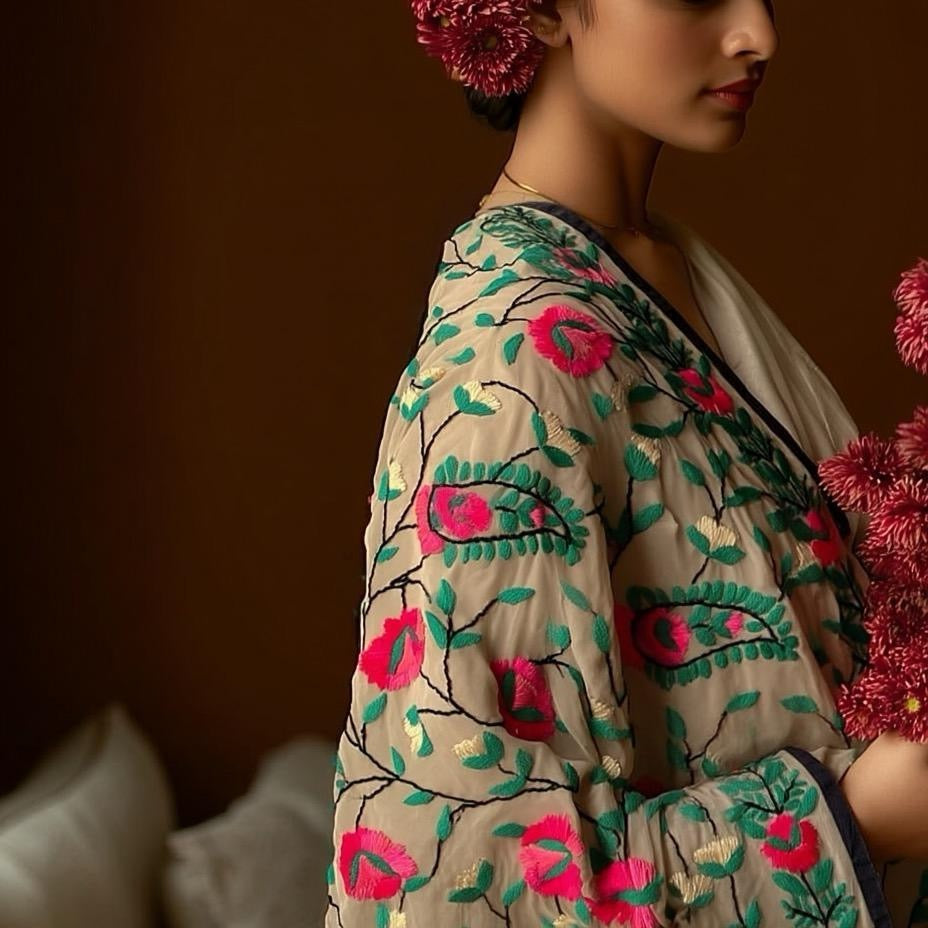 Georgette Phulkari Dupatta