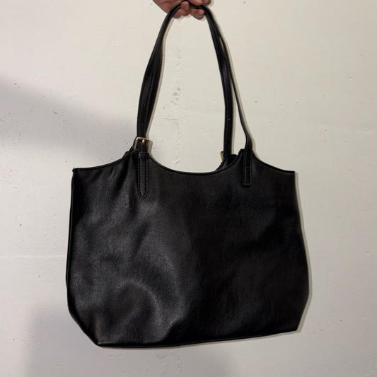 Grunge Vintage-Inspired PU Leather Tote Bag – Edgy & Stylish (39×31×11 cm)