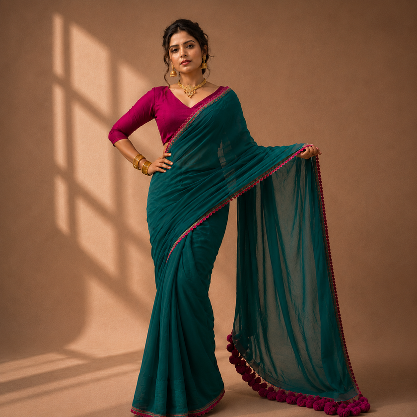 Bhavya - Georgette Saree