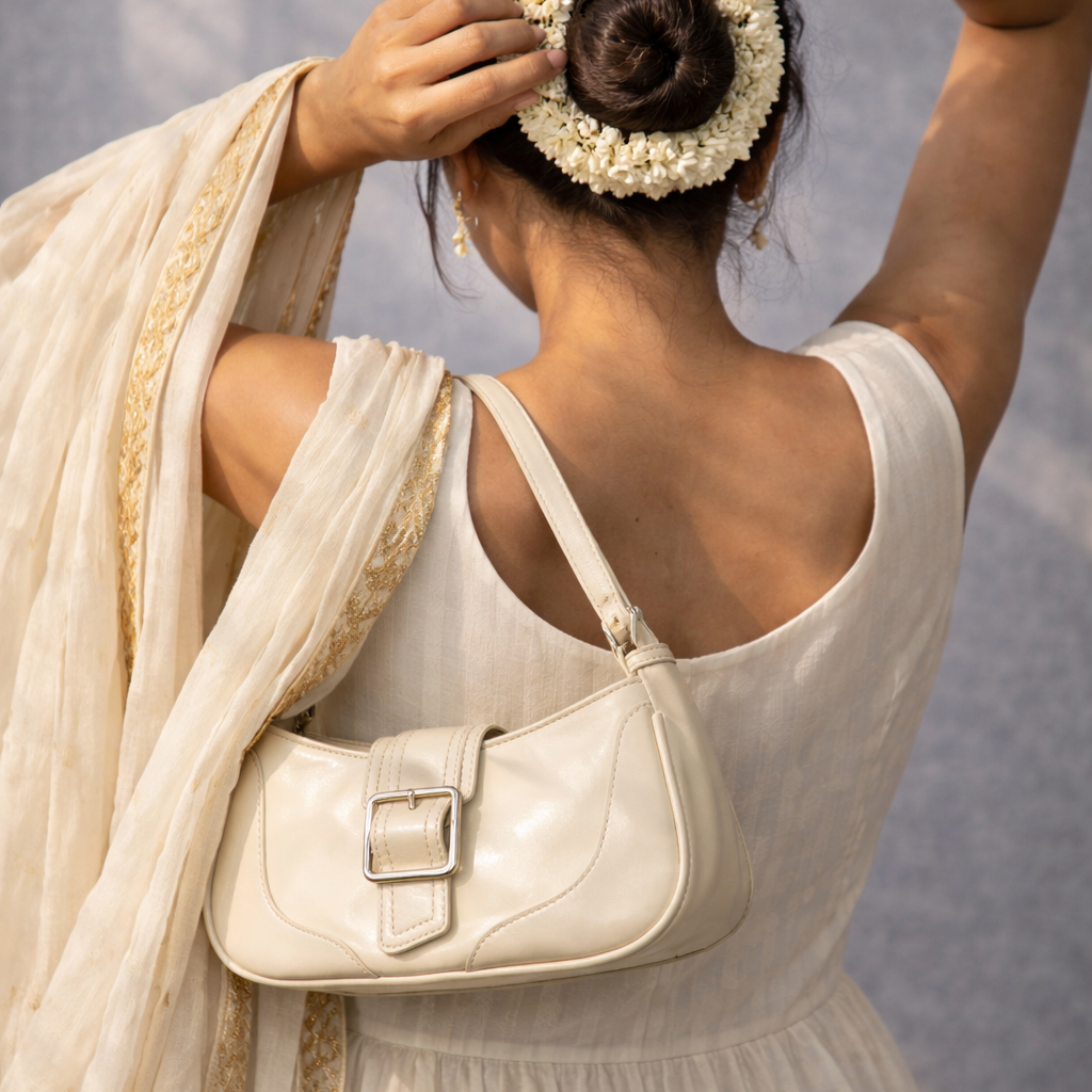 Urvi - Y2K Belt Style Shoulder Bag with Extendable Strap